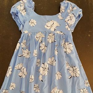 Gorgeous Zara girls’ blue puff slv dress sz 11-12